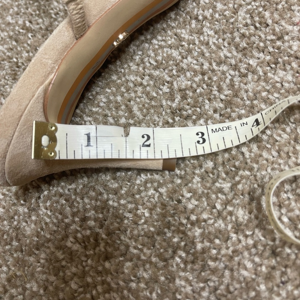 Sam Edelman Beige Pointed-Toe Mules with Rhinestone Strap - Picture 4 of 5